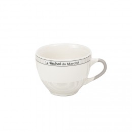 Tasse à café en porcelaine design Bistrot du Marché 22 cl