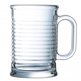 Mug transparent en verre trempé design conserve Luminarc 9 cl