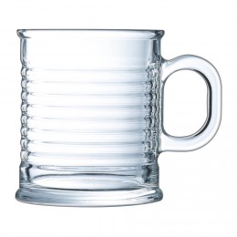 Tasse transparente en verre trempé design conserve Luminarc 25 cl