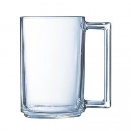 Mug transparent en verre trempé droit Luminarc 32 cl