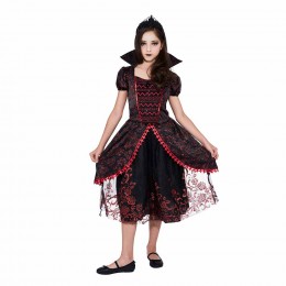 Déguisement enfant reine gothique Halloween 7 à 10 ans