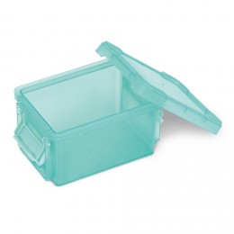 Mini boîte en plastique vert fermeture clips 0,30L - Lot de 2