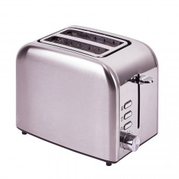 Grille pain Toaster en inox Double fente 850W