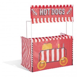 Kiosque hot dog pour enfant rouge et blanc
