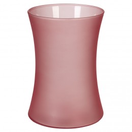 Vase Pampa en verre rouge mat