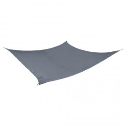 Voile d'ombrage carré Wind gris anthracite 5 x 5 m