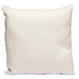 Coussin carré en polyester taupe