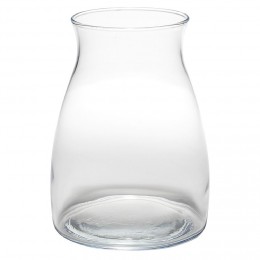 Vase à bord évasé transparent Ø11xH20 cm