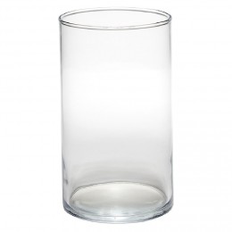 Vase cylindrique transparent Ø11,5xH20 cm