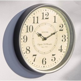 Horloge ronde style belle époque en métal Ø30 cm