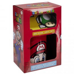 Coffret cadeau Nintendo Super Mario mug sous-verre porte-clé 3pcs