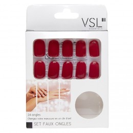 Faux ongle rouge x24