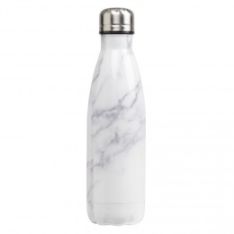 Bouteille isotherme inox blanc 500 ml