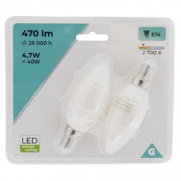 Ampoule LED C35 E14 x2