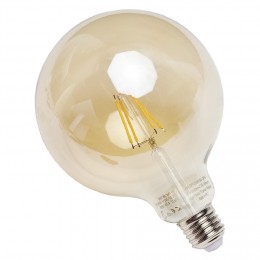 Ampoule à filament E27 forme globe doré 4,7W=35W