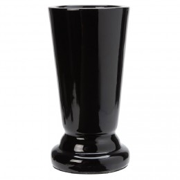 Vase funéraire céramique noir H29 cm