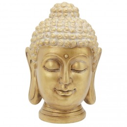 Tête Bouddha dorée