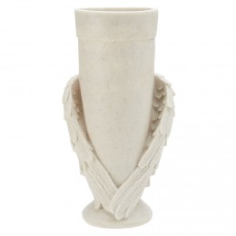 Vase funéraire décor ailes en résine H29 cm