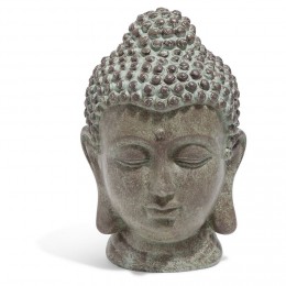 Tête Bouddha grise