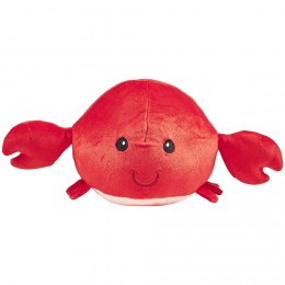 Peluche Crabe Ø20 cm rouge