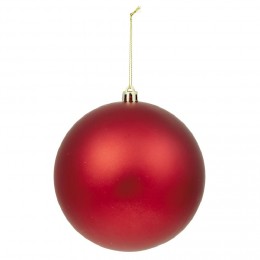 Boule de Noël rouge finition mate Ø12 cm