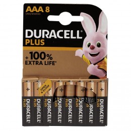 Pile Duracell Plus AAA LR03 x8