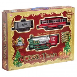 Train de Noël lumineux musical et animé sur rails - Village de Noël
