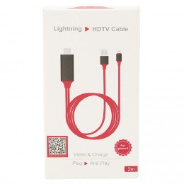 Câble de connexion 3en1 lightning HDMI USB 2m