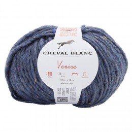 Fil à tricoter Venise bleu 50 g