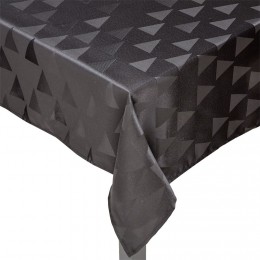 Nappe en tissu noir motif triangles