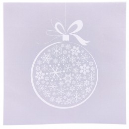 Serviette en papier motif boule de Noël x20