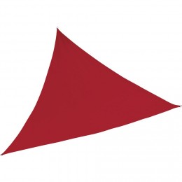 Voile d'ombrage Delta triangulaire rouge 300x300x300cm