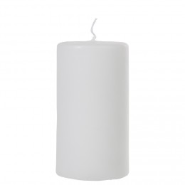 Bougie pilier blanche Ø7xH13,5 cm