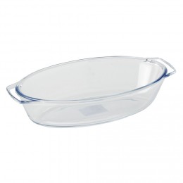 Mini plat en verre forme ovale