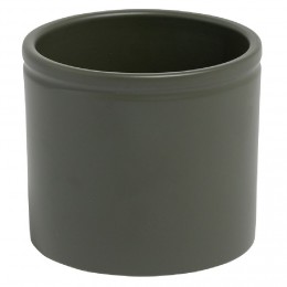 Pot Lucca rond céramique vert mat Ø23,3cm