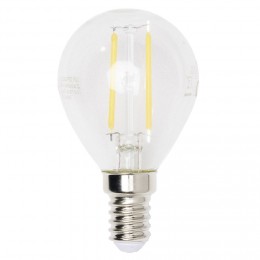 Ampoule LED filament E14 G45 Homday lumière chaude 250lms x2