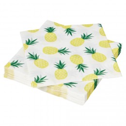 Serviette en papier motif ananas x20