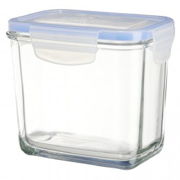 Boîte de conservation en verre hermétique L14xl11,9xH9,4 cm