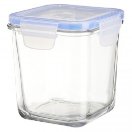 Boîte de conservation en verre hermétique L11,3xl11,3xH11,9 cm
