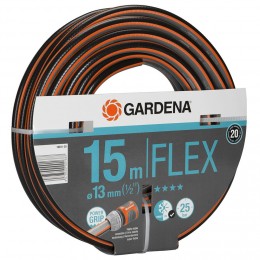 Tuyau flex Gardena noir et orange L15m