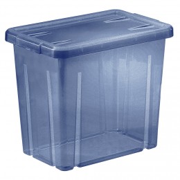 Boîte de rangement en plastique bleu 8,8L
