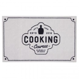 Tapis de cuisine antidérapant absorbant inscription Cooking 80x50cm