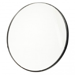 Miroir rond métal noir Ø45 cm