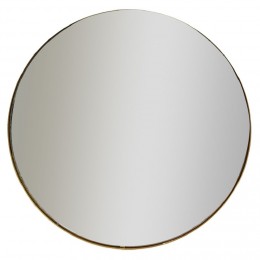 Miroir rond métal doré Ø45 cm