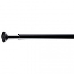 Tringle poussoir noir L70-120cm