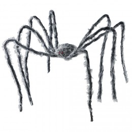Déco Halloween araignée noire 230cm