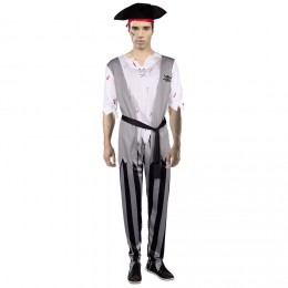 Déguisement adulte Halloween pirate tshirt pantalon Taille M/L