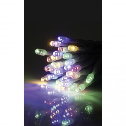 Guirlande lumineuse 30 LED multicolore fixe clignotant L.2,9 m