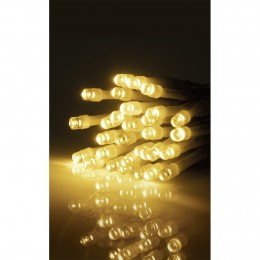 Guirlande lumineuse 30 LED blanc chaud fixe clignotant L.2,9 m