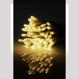 Guirlande lumineuse 60 LED blanc chaud fixe clignotant L.5,9 m